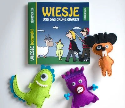 Wiesje und das grüne Grauen + Monster-Bastelset