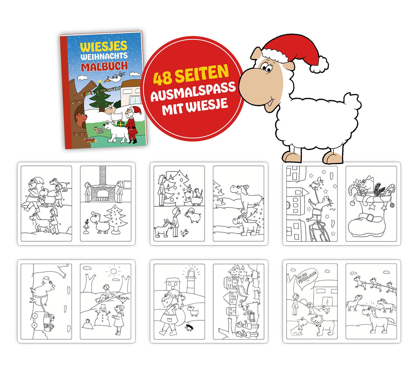 Wiesjes Weihnachts-Malbuch