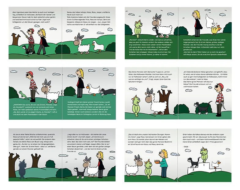 Wiesje und das grüne Grauen + Monster-Bastelset