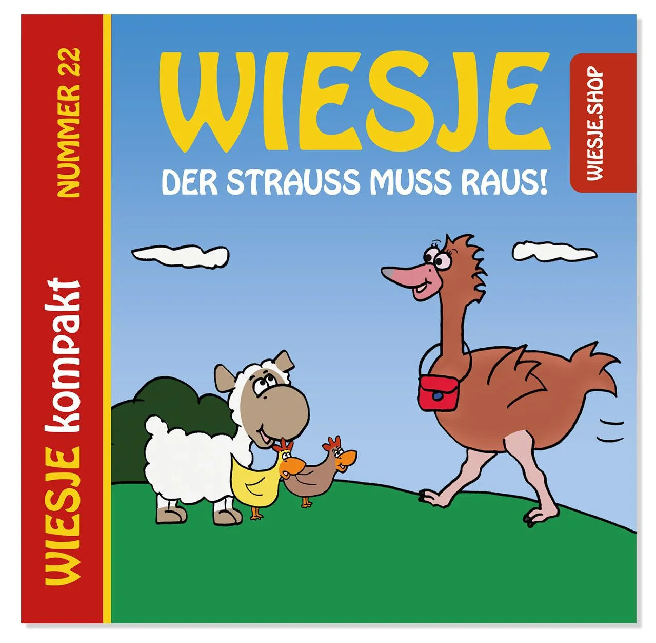 Wiesje - der Strauß muss raus + Kuscheltier Strauß Becki