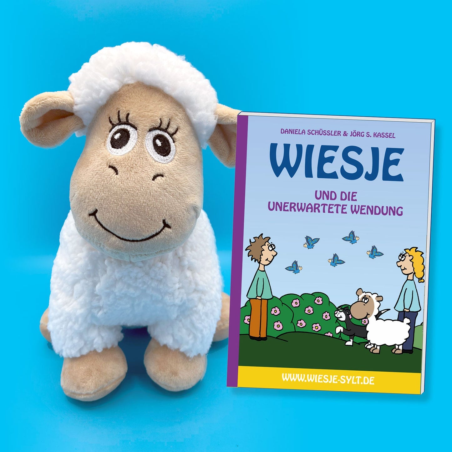 Wiesje und die unerwartete Wendung + Kuscheltier Schaf Wiesje