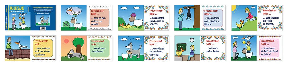 Wiesje und ihre Freunde - Kompaktbuch + 2 Freundschaftsbändchen