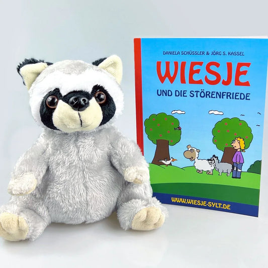 Wiesje und die Störenfriede + Waschbär Ole als Kuscheltier